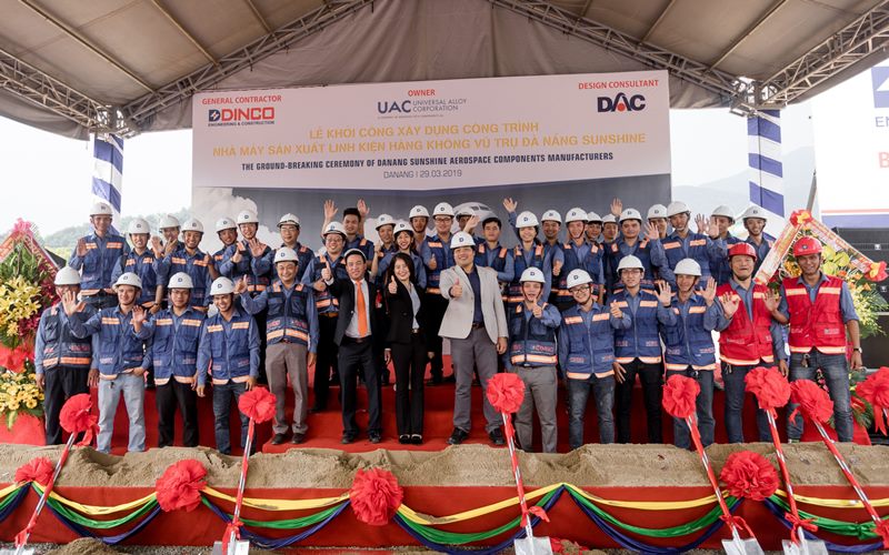 KHỞI CÔNG NHÀ MÁY SẢN XUẤT LINH KIỆN HÀNG KHÔNG VŨ TRỤ SUNSHINE